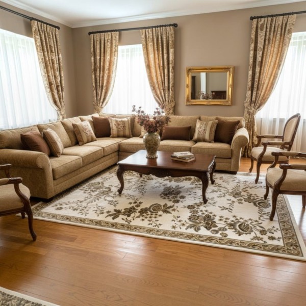 MALMO Turkish classic Rugs S1020 CREAM size 250*350