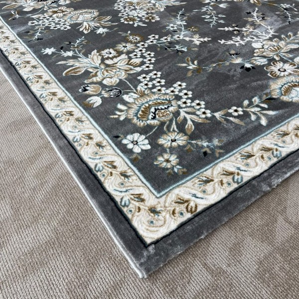 سجاد كلاسيك مالمو تركي S1020 رصاصي مقاس 200*300