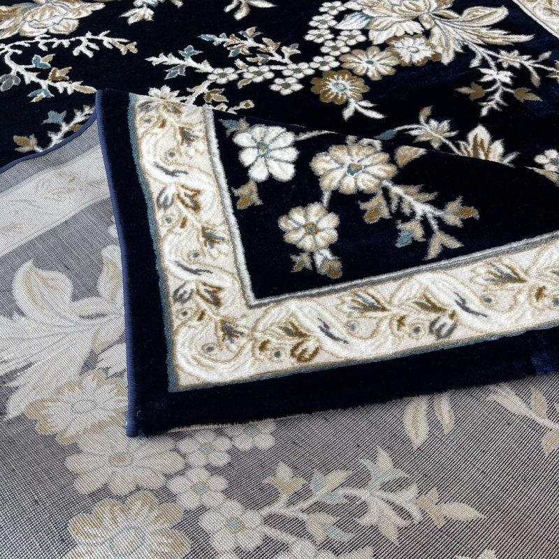 سجاد كلاسيك مالمو تركي S1020 كحلي مقاس 250*350