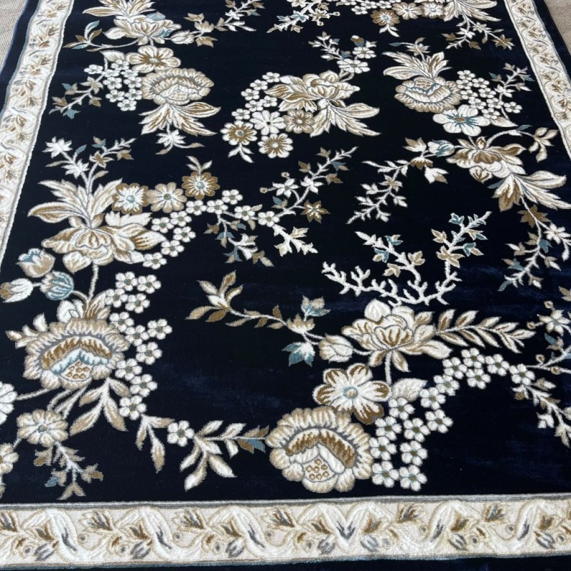 سجاد كلاسيك مالمو تركي S1020 كحلي مقاس 250*350