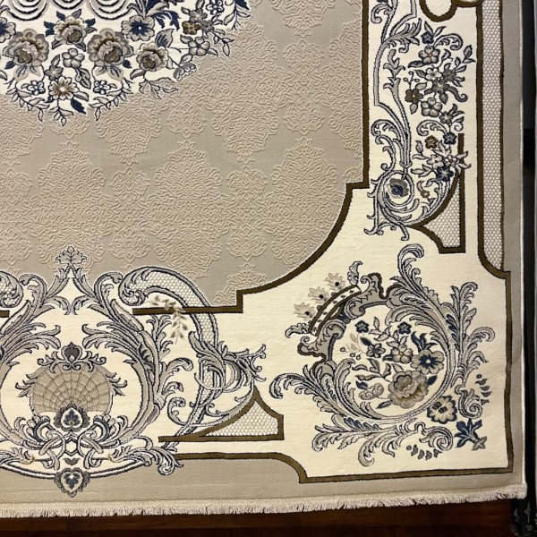 سجادة رازانا تركية 36262A رصاصي فاتح مقاس 300*400
