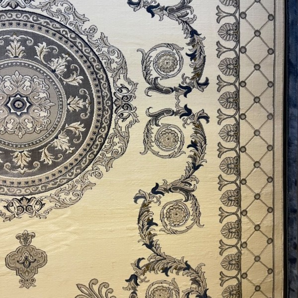 سجادة ريناس تركية 41152A كريم مقاس 100*300