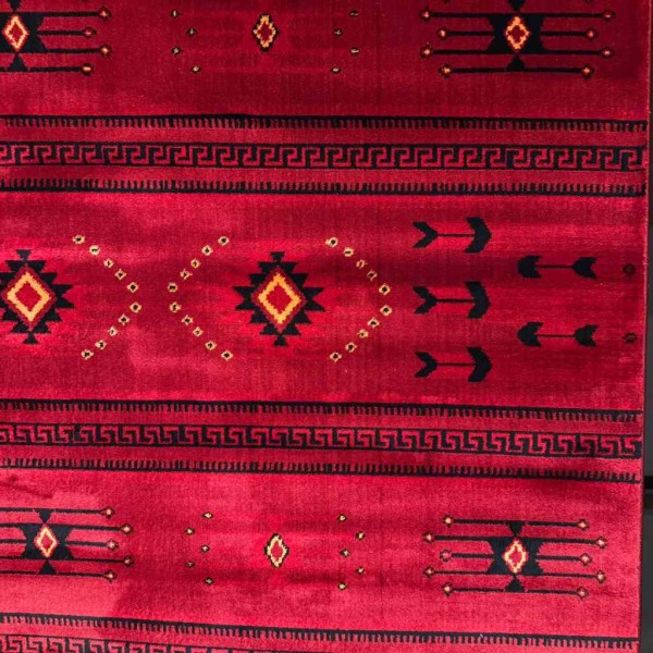 Turkish Bukhari Super Afghani Rug 07381 Red Size 250*350
