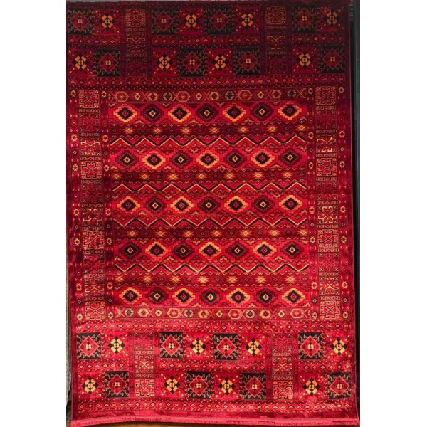 Turkish Bukhari Super Afghani Rug RFG4507 Red Size 300*400