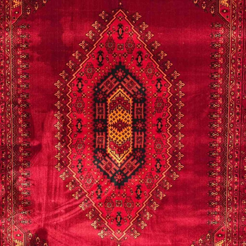 سجاد تركي بخارى سوبر افغاني RFG4541 احمر مقاس 100*300