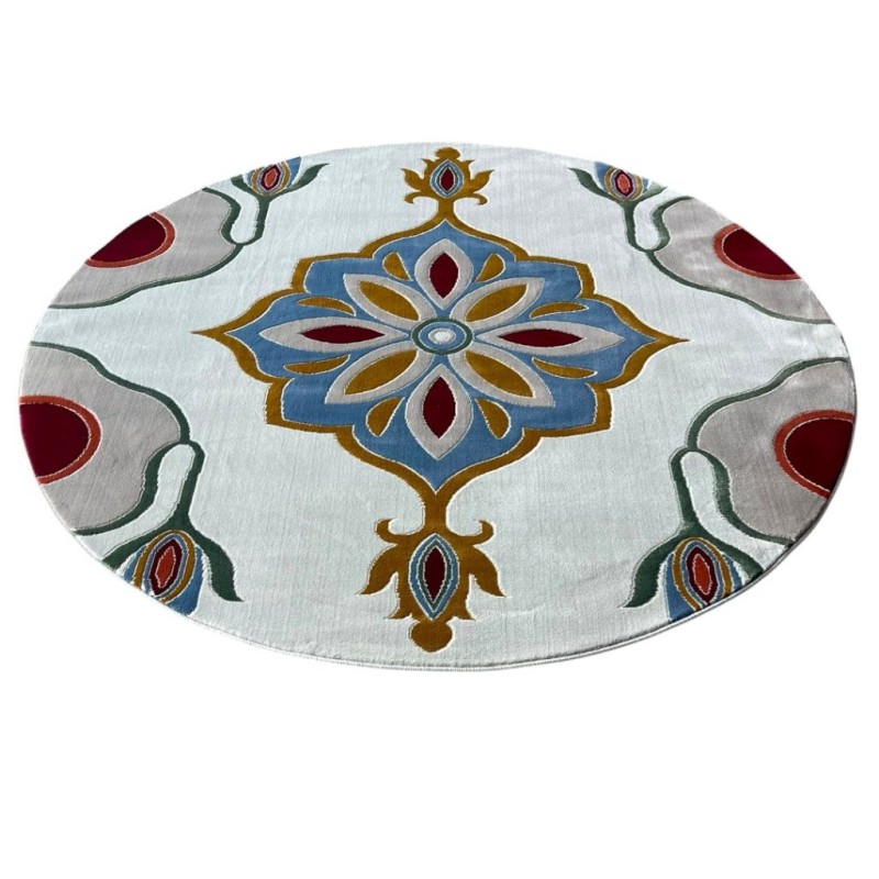 سجاد تركي سوبر ستار F500A كريم دايري مقاس 200*200