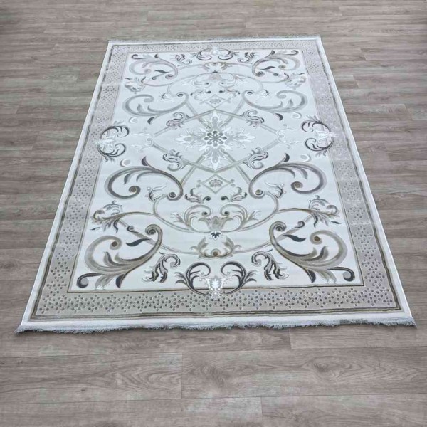 Taj Iranian Turkish Engraving Oriental Rug 36023A Cream Beige Size 300*400