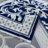 Taj Iranian Turkish Engraving Oriental Rug 36023A Navy 300*400