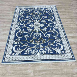 سجاد شرقي تاج نقش ايراني تركي 36023A سماوي مقاس 400*500