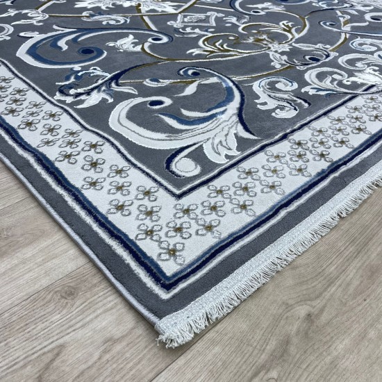 Taj Iranian Turkish Engraving Oriental Rug 36023A Gray 400x600 Taj Iranian Turkish Engraving Oriental Rug 36023A Gray 400x600