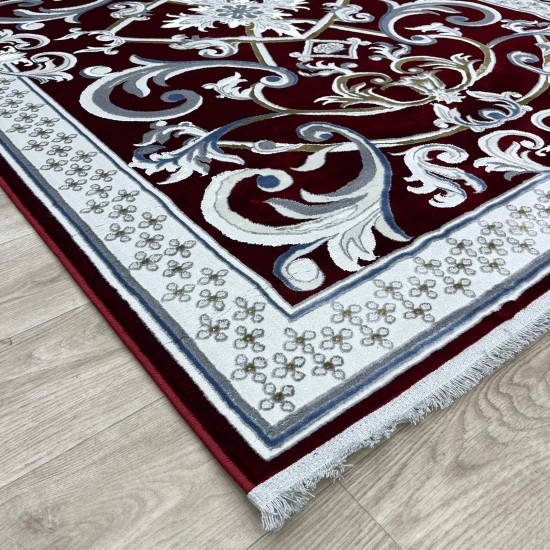 Taj Iranian Turkish Engraved Oriental Rug 36023A Red Size 400x500 Taj Iranian Turkish Engraved Oriental Rug 36023A Red Size 400x500