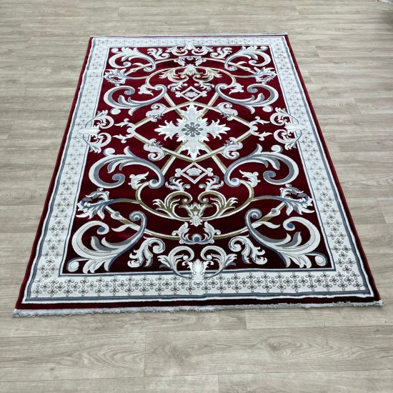 Taj Iranian Turkish Engraved Oriental Rug 36023A Red Size 400x500 Taj Iranian Turkish Engraved Oriental Rug 36023A Red Size 400x500
