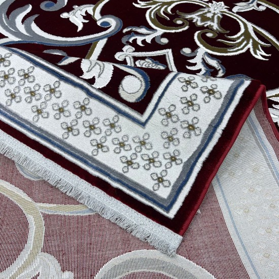 Taj Iranian Turkish Engraved Oriental Rug 36023A Red Size 400x500 Taj Iranian Turkish Engraved Oriental Rug 36023A Red Size 400x500