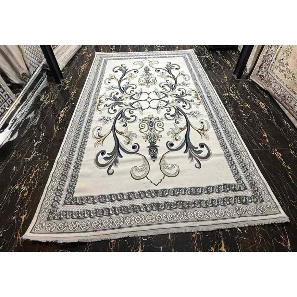 سجاد تركي تاج 8 38318A كريم مقاس 400*600