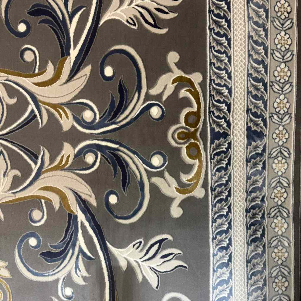 سجاد تركي تاج 8 38318A رصاصي مقاس 50*80