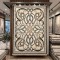 Turkish rug Wardah French pattern AL194A CREAM ANTHRACT size 300*400