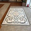 Turkish rug Wardah French pattern AL194A CREAM ANTHRACT size 300*400