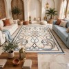 Turkish rug Wardah French pattern AL194A CREAM blue size 250*350