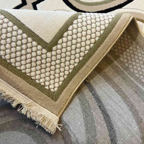 Turkish rug Wardah French pattern AL194A CREAM green size 400*500