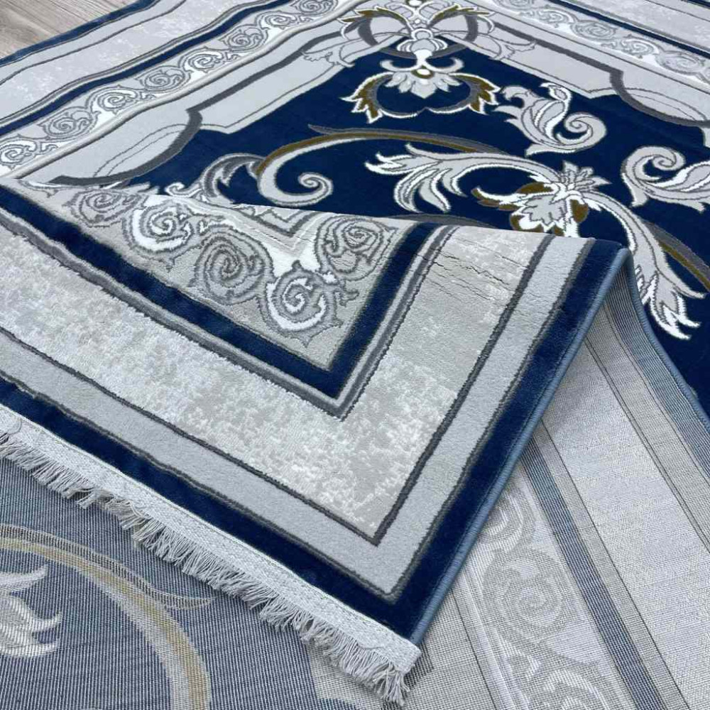 سجاد تركي سيرينتي نشقه ايراني 36235 سماوي مقاس 250*350