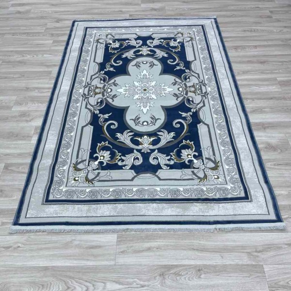 Serenity Turkish carpet Iranian 36235 sky blue size 250*350