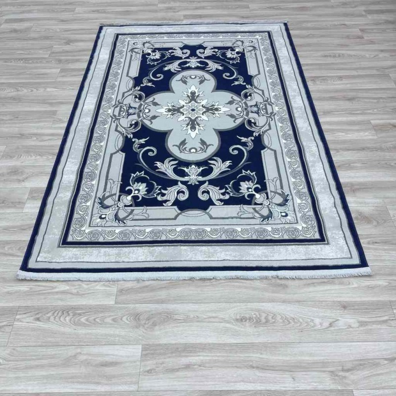 سجاد تركي سيرينتي نشقه ايراني 36235 كحلي مقاس 250*350