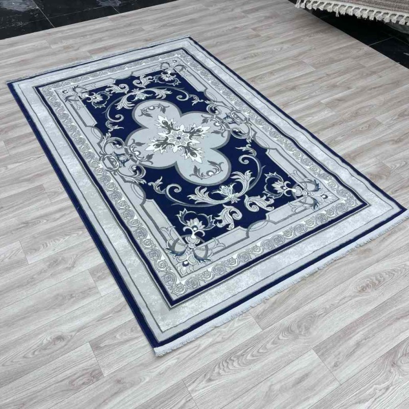 سجاد تركي سيرينتي نشقه ايراني 36235 كحلي مقاس 250*350