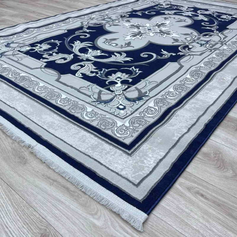 سجاد تركي سيرينتي نشقه ايراني 36235 كحلي مقاس 250*350