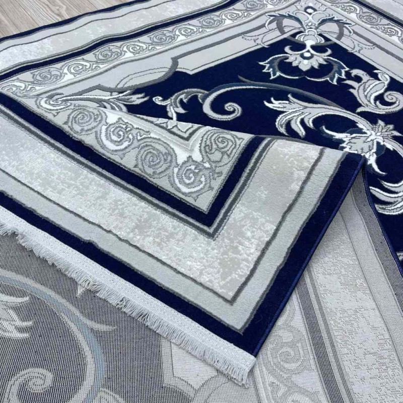سجاد تركي سيرينتي نشقه ايراني 36235 كحلي مقاس 250*350