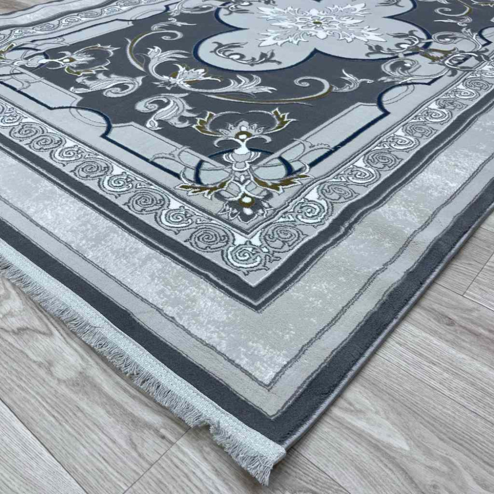 سجاد تركي سيرينتي نشقه ايراني 36235 رصاصي مقاس 300*400