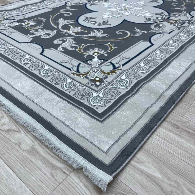 سجاد تركي سيرينتي نشقه ايراني 36235 رصاصي مقاس 250*350