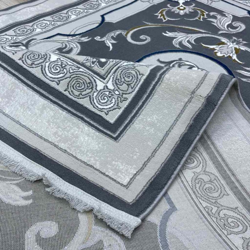 سجاد تركي سيرينتي نشقه ايراني 36235 رصاصي مقاس 250*350