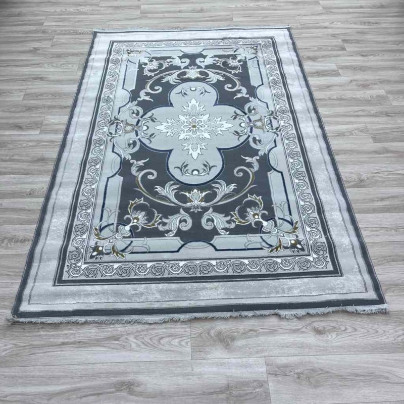 سجاد تركي سيرينتي نشقه ايراني 36235 رصاصي مقاس 250*350