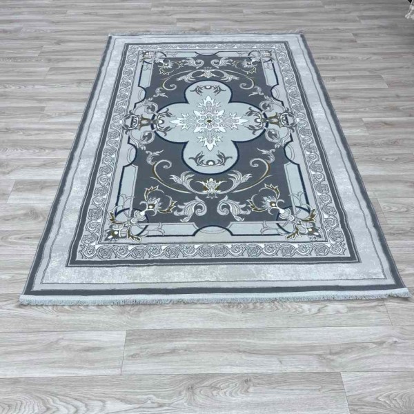 سجاد تركي سيرينتي نشقه ايراني 36235 رصاصي مقاس 400*400