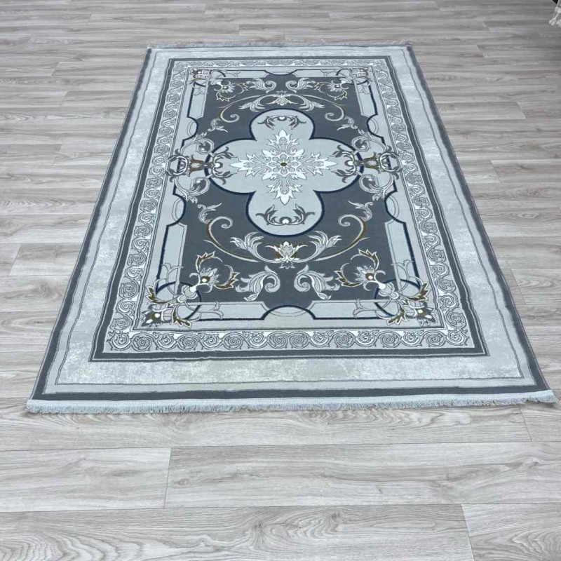 سجاد تركي سيرينتي نشقه ايراني 36235 رصاصي مقاس 250*350