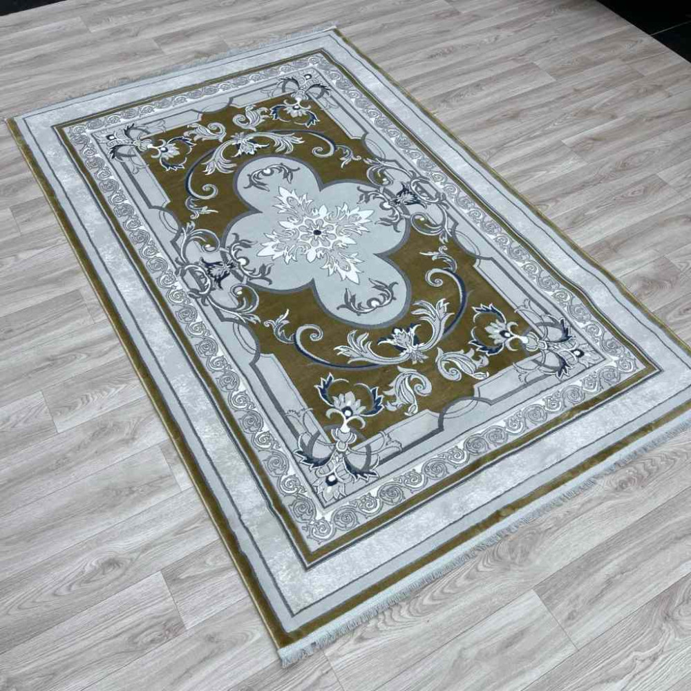 سجاد تركي سيرينتي نشقه ايراني 36235 ذهبي مقاس 400*600