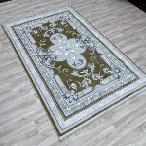 سجاد تركي سيرينتي نشقه ايراني 36235 ذهبي مقاس 400*600