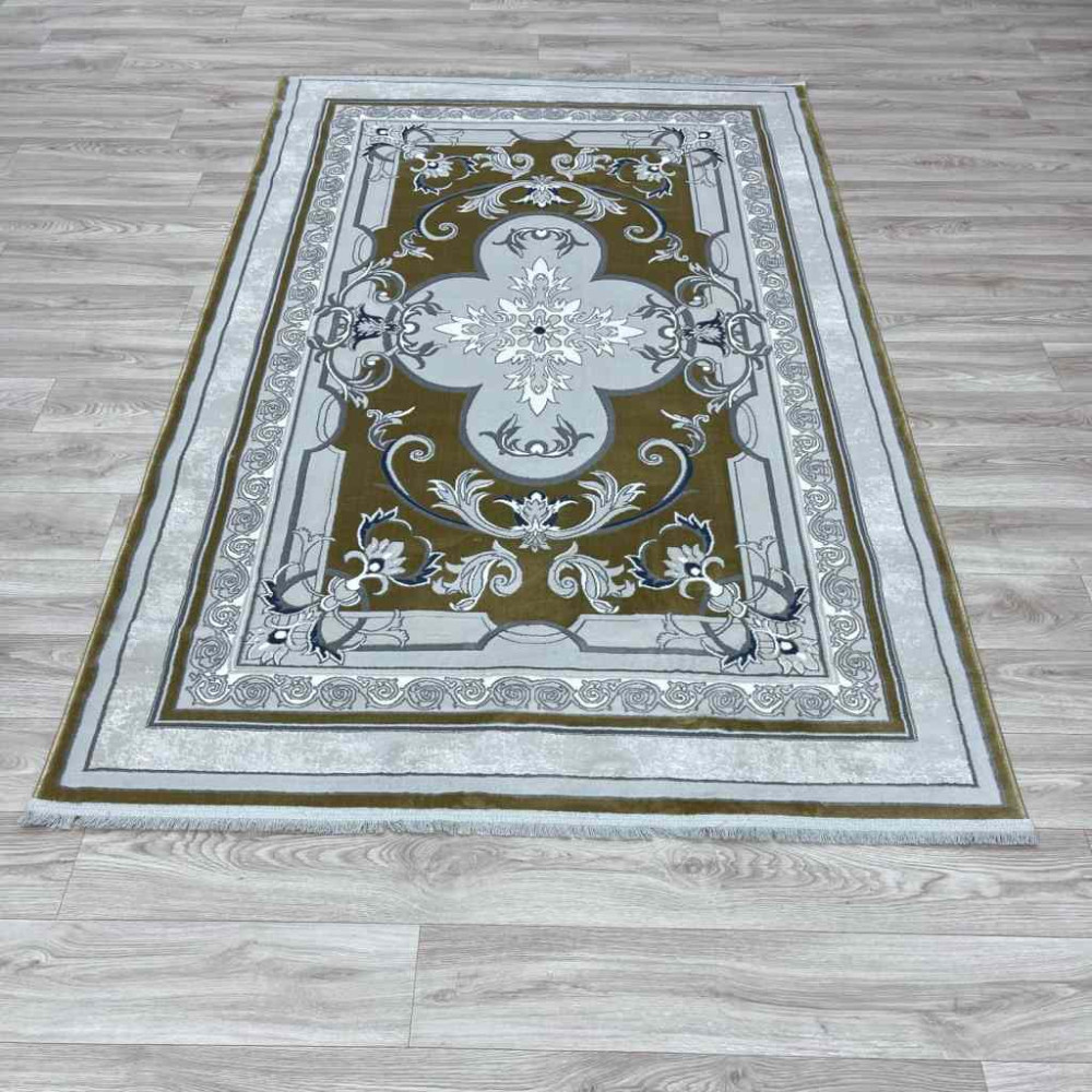 سجاد تركي سيرينتي نشقه ايراني 36235 ذهبي مقاس 400*600