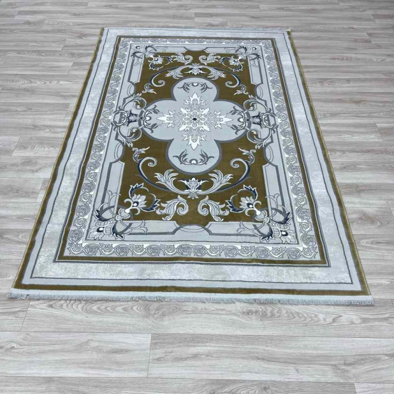 سجاد تركي سيرينتي نشقه ايراني 36235 ذهبي مقاس 400*400