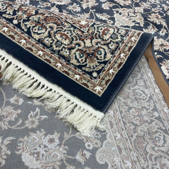 Türkiye Al Baha Classic Thick Soft Carpet 3403D Gray Size 200*300