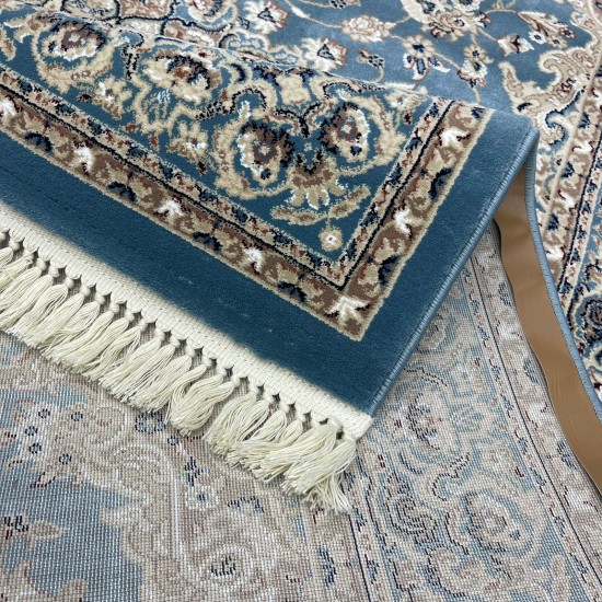 Türkiye Al Baha Classic Thick Soft Carpet 3403D Bule Size 250*350