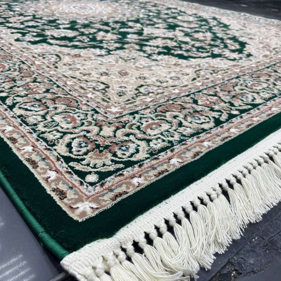 Türkiye Al-Baha Classic Thick Soft Carpet 3403D Dark Green Size 200*300