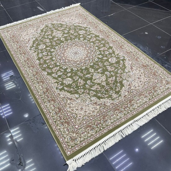 Türkiye Al Baha Classic Soft Carpet 3403D Apple Green Size 100*400