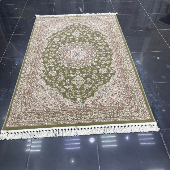 Türkiye Al Baha Classic Soft Carpet 3403D Apple Green Size 200*300