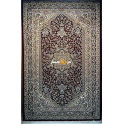 سجاد تركي الفخامة صوف اكرليك خيط مبروم  37878 لون احمر عنابي مقاس 100*200