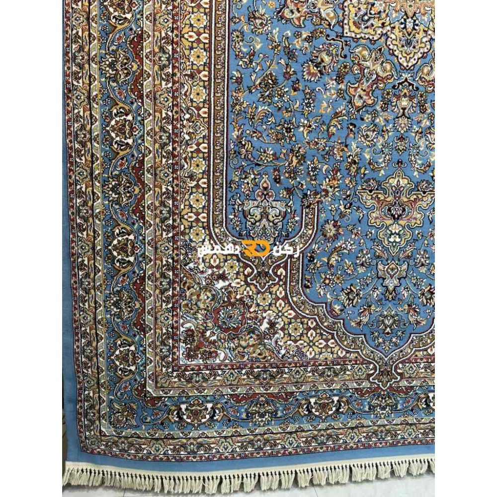 سجاد تركي الفخامة صوف اكرليك خيط مبروم 37878 لون سماوي مقاس 100*200 سجاد تركي الفخامة صوف اكرليك خيط مبروم 37878 لون سماوي مقاس 100*200