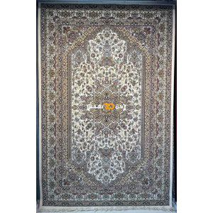 سجاد تركي الفخامة صوف اكرليك خيط مبروم  37878 لون كريم مقاس 400*600