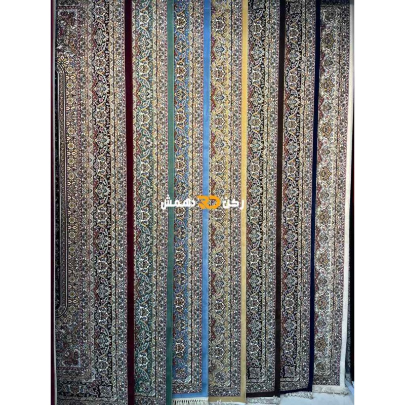 سجاد تركي الفخامة صوف اكرليك خيط مبروم  37878 لون سماوي مقاس 100*200