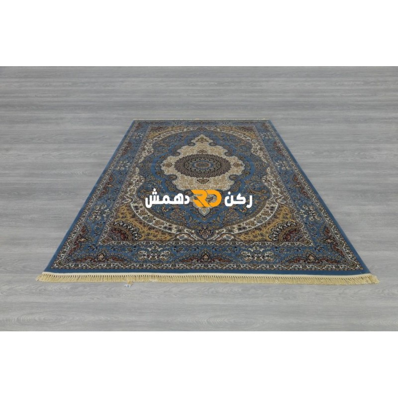 سجاد تركي الفخامة صوف اكرليك خيط مبروم  36963 لون سماوي مقاس 300*500