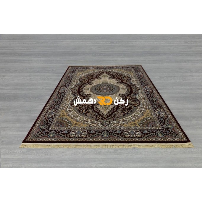 سجاد تركي الفخامة صوف اكرليك خيط مبروم  36963 لون احمر عنابي مقاس 300*500
